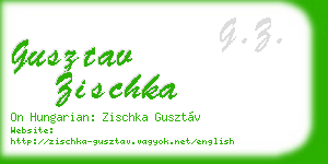 gusztav zischka business card
