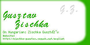 gusztav zischka business card